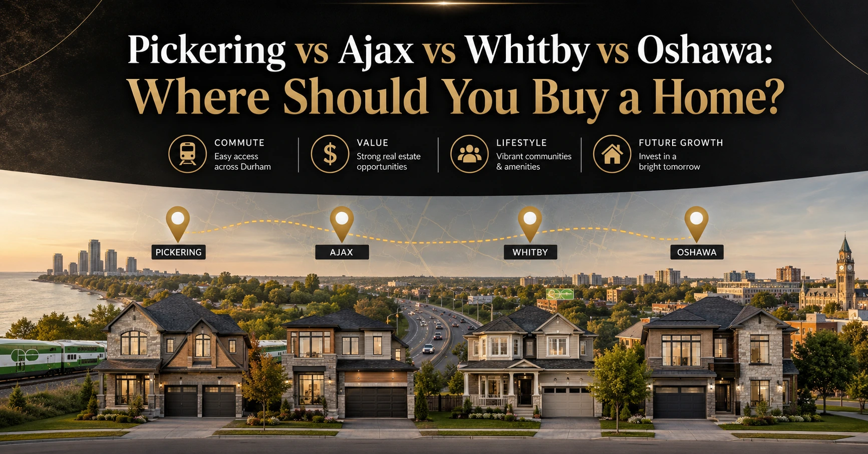 Pickering vs Ajax vs Whitby vs Oshawa