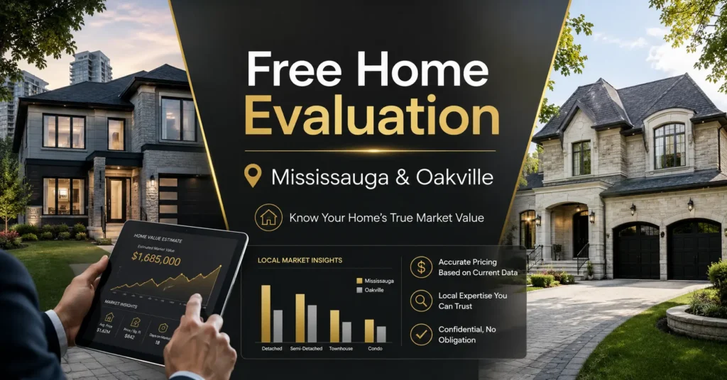 Free Home Evaluation in Mississauga and Oakville